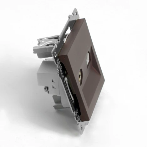 ТВ-розетка (коричневый) Stekker Катрин 49185