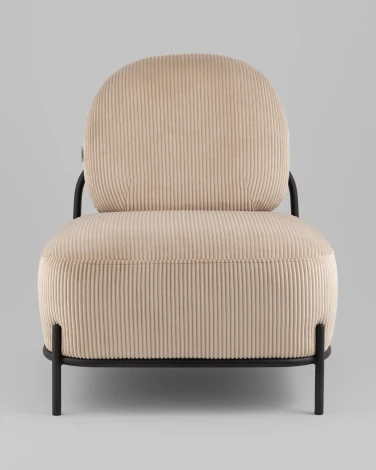 Кресло Стоун велюр рельефный бежевый Stool Group арт.УТ000039988