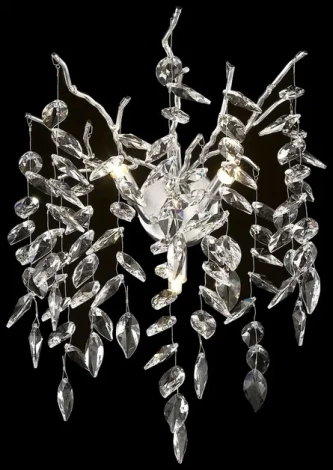 Настенный светильник Damiana WE184.03.201 (220V, хрусталь, подвески)