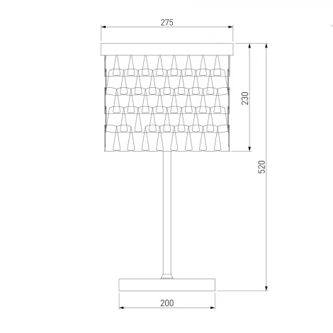 Интерьерная настольная лампа Bogate's Corazza 01103/4 (220V, выключатель)