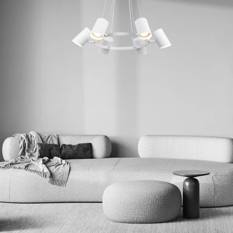 Подвесной светильник Eurosvet Splay 70147/6 белый (220V, на тросе, круглые)