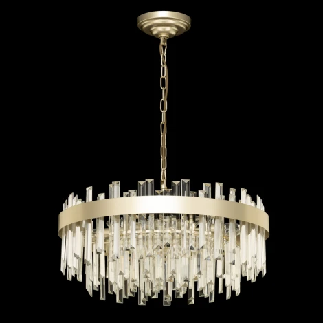 Подвесная люстра Citilux Лаура CL301282 (220V, хрусталь, на цепи, круглые)