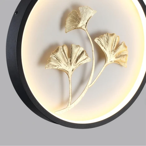 Настенный светильник Odeon Light East 6682/12WL черн/золотое фольгир/металл/акрил IP20 LED 12W 3000K