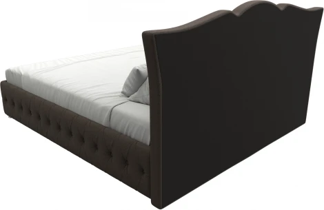 Кровать интерьерная Герда 180 (Коричневый/Рогожка) Лига Диванов арт.123068