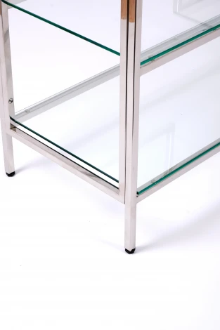 Консольный стол AllConsoles 2011-CC clear зеркальный хром