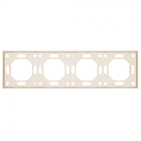 Рамка на 4 поста (кашемир, soft touch) Stekker Эмили 49913