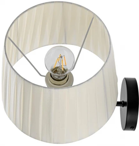 Бра Lumion Tune 8302/1W бронза/черный/бежевый, металл/текстиль E27 1*60W 220V