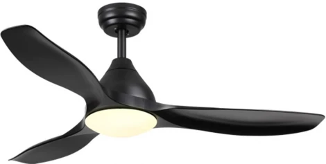 Люстра на штанге-вентилятор Sonex Storm 7701/24L черный LED 24Вт 3000-6000K D1220 пульт ДУ VIVA (вертолет)