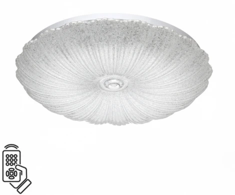 Настенно-потолочный светильник Sonex Fortuna 7729/48L металл/пластик/белый/прозрачный LED 48Вт пульт ДУ (220V, круглые)