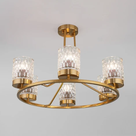 Умная потолочная люстра Eurosvet Calle 60127/6 латунь