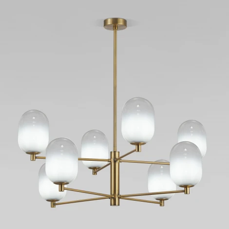 Потолочная люстра на штанге Eurosvet Loona 60161/8 латунь (220V)