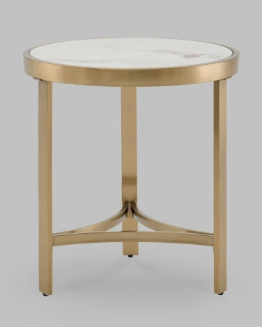 Журнальный столик Адриана 50*50 см светлая керамика Stool Group арт.УТ000041495