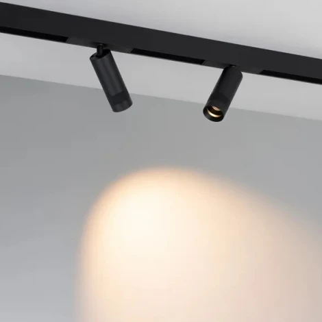 Трековый светильник магнитный MAG-SPOT-ZOOM-25-R35-7W Warm3000 (BK, 20-55 deg, 24V) (Arlight, IP20 Металл) 052346 (LED)