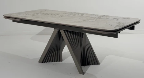 Стол ГАМЛЕТ 200 цвет Гластонбери (Glastonbury Savia Matt), керамика / Латте каркас M-City 64765