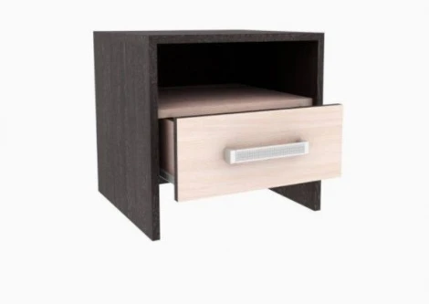 Тумба прикроватная ТЭКС Эрика, венге/дуб молочный