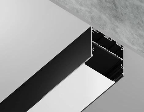 Алюминиевый профиль накладной/подвесной "Profile System" для светодиодной ленты до 41,4мм Ambrella Illumination GP3100BK