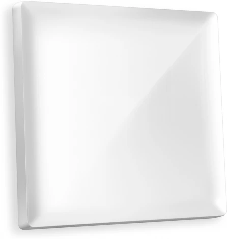 Лицевая панель Ambrella Volt ALFA (Белый глянец) для 1-клавишных выключателей QUANT AP1010