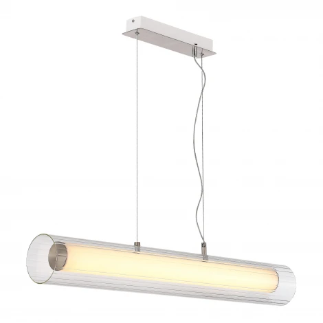 Подвесной светильник светодиодный Никель/Белый Прозрачный LED 1*33W 3000K/4000K ST Luce Enfys SL2010.103.01