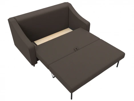 Диван прямой Лига-071 (ЛДСП,Брус,Фанера/Дерево/Рогожка/Коричневый) Лига Диванов 129651