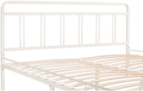 Двуспальная кровать Woodville Рейк 160х200 белая 403028