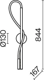 Настенный светильник с гибким неоном Tau MOD166WL-L12G3K Maytoni (LED, 220V)