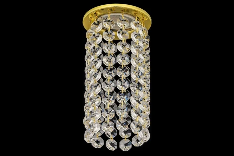 Встраиваемый светильник хрустальный Dio D'Arte Osimo Gold GU10.5.14.8.110 G (220V, круглые)