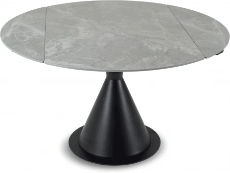 Раскладной обеденный стол Pion ОГОГО Обстановочка! (Керамика/Серый,Черный) арт.926808