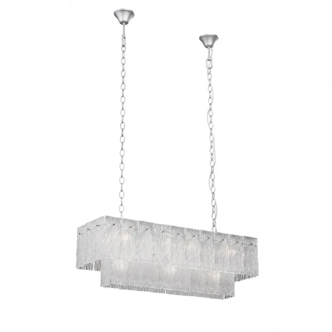 Подвесная люстра каскадная Vitaluce V5319-9/15 (220V, хрусталь, на цепи)