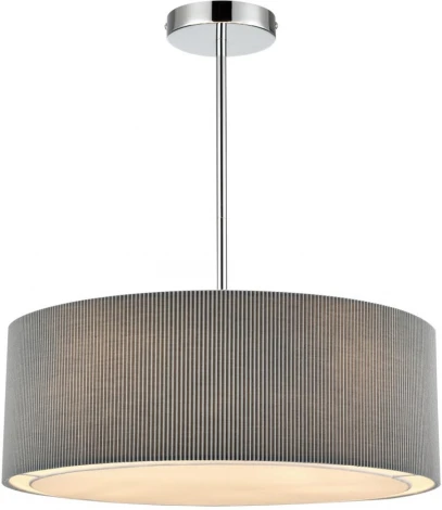 Потолочная люстра на штанге Lumion Zigrisa 8111/5 хром/серый, металл/текстиль E14 5*40W 220V (круглые)