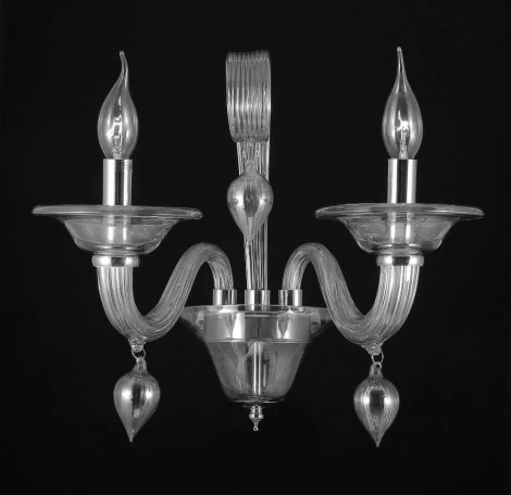 Бра Crystal Lux Caetano AP2 AMBER