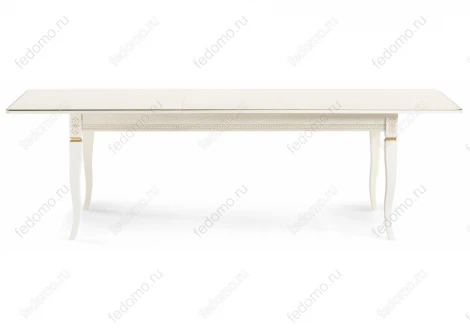 Стол Woodville Балмет молочный / золото 483908
