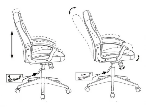 Кресло игровое Zombie 11 черный/красный текстиль/эко.кожа крестовина пластик