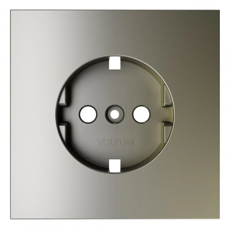 Накладка для розетки с заземлением Voltum S70 VLS000608 (шелк)
