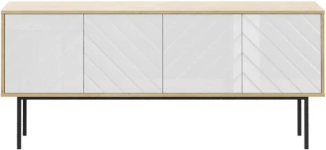 Тумба Boho большая ОГОГО (арт.571708), (ЛДСП/Белый,Дуб Корбридж)