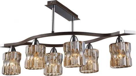 Потолочная люстра N-Light 469 469-06-13 chrome + wengue