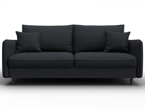 Диван прямой Лига-064 НПБ (ДСП/Дерево/Замша/Темно-серый) Лига Диванов 129616