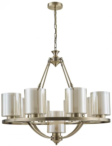 Подвесная люстра Lumion Riverly 6524/9 античная латунь E27 9*60W 220V