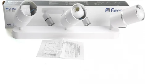 Спот настенно-потолочный Feron ML1863 ZEN 48646 GU10, белый, хром (220V)