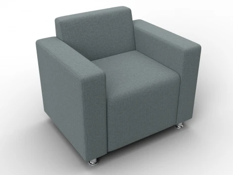 Кресло Лига-093 ВН (ДСП,Брус,Фанера,Рогожка/Серый) Лига Диванов 134969