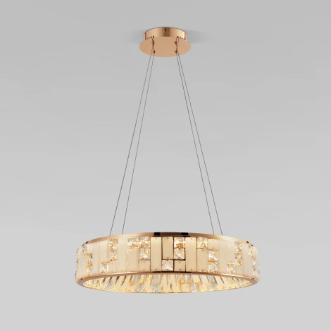 Подвесная люстра хрустальная светодиодная Bogate's Cliff 90373/1 (220V, на тросе)