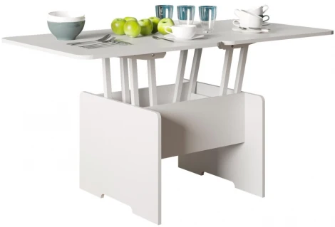 Стол-трансформер Woodville Престиж белый 402960