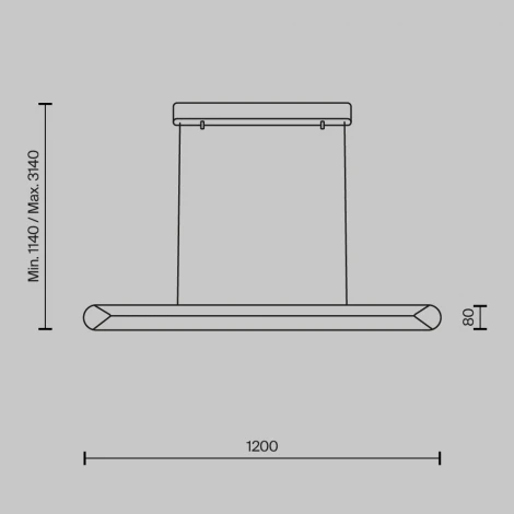 Подвесной светильник Maytoni Motion MOD276PL-L40B3K (LED, 220V, на проводе)