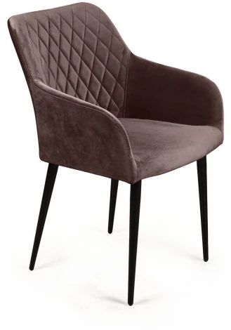 Стул с подлокотниками Robert, бархат антрацит 14 Top Concept ROBERT 74819