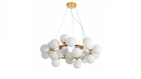 Подвесной светильник Lumina Deco Marsiada LDP 6033-25 GD (220V, на тросе, шарики, молекулы)