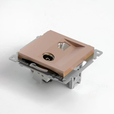 ТВ-розетка (шампань) Stekker Катрин 49184