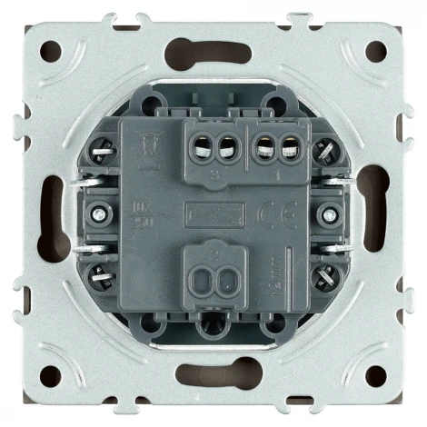 Выключатель одноклавишный (антрацит, soft touch) Stekker Эмили 49917