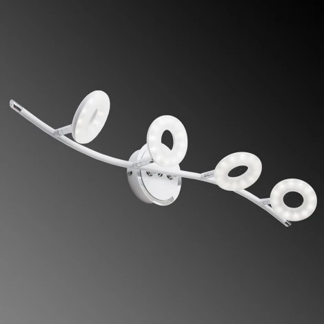 Настенно-потолочный светильник IDLamp Bianca 390/4PF-LEDWhitechrome