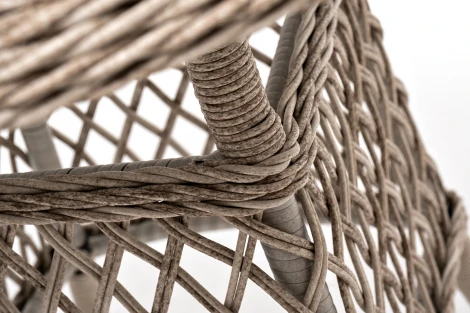 Плетеный круглый стол, диаметр 80 см, цвет бежевый 4SIS Эспрессо YH-T1661G-2 beige