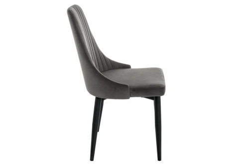 Стул Woodville на металлокаркасе Kora dark gray / black 15098