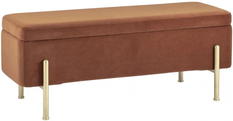 Банкетка Stool Group Болейн с ящиком велюр терракотовый УТ000025571